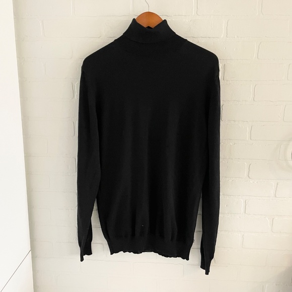 Matinique Men’s Knit Sweater Turtleneck Wool blend Lightweight Old money Sz L - Picture 7 of 15